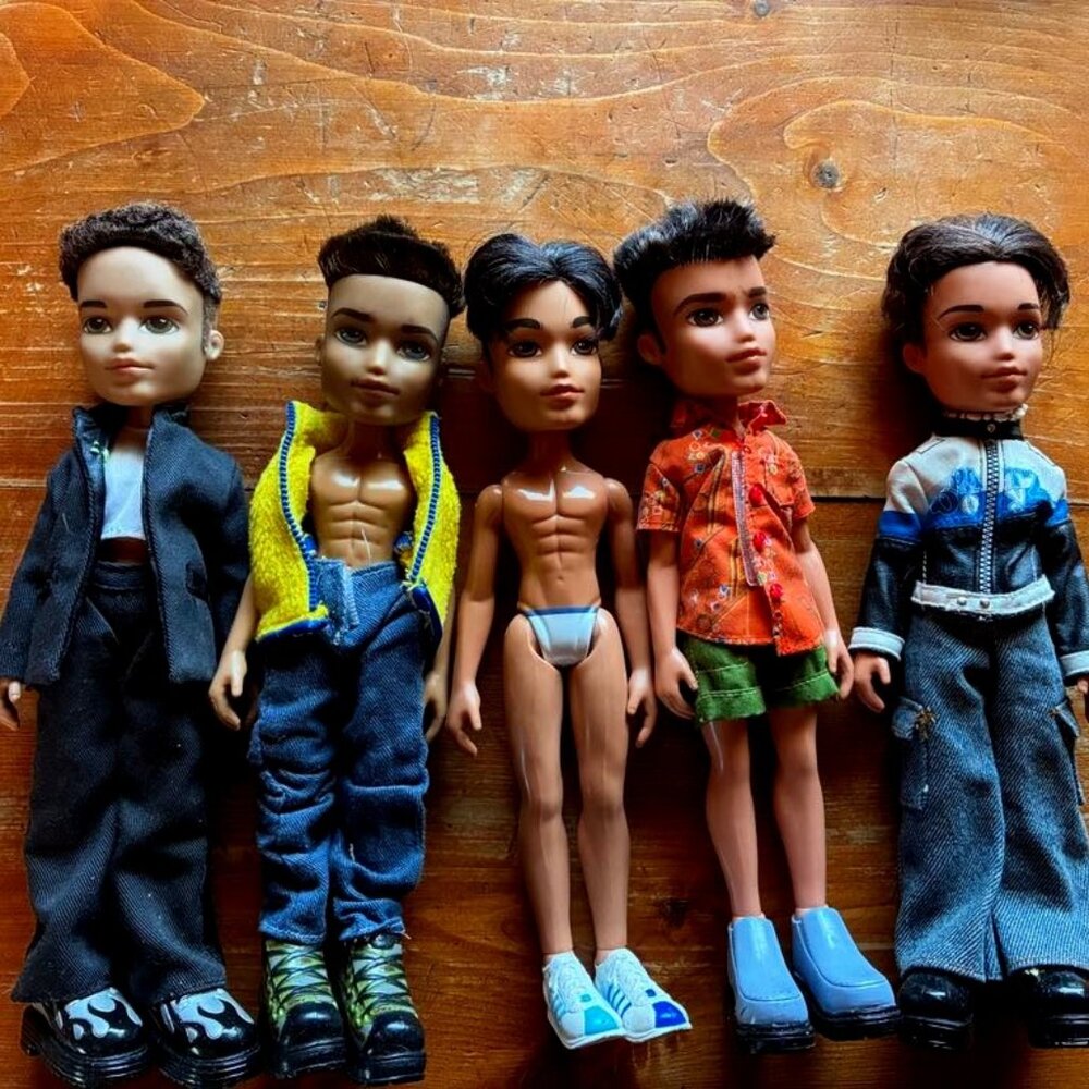 Five Bratz Boy Dolls 2003